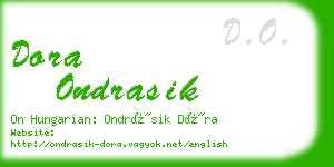 dora ondrasik business card